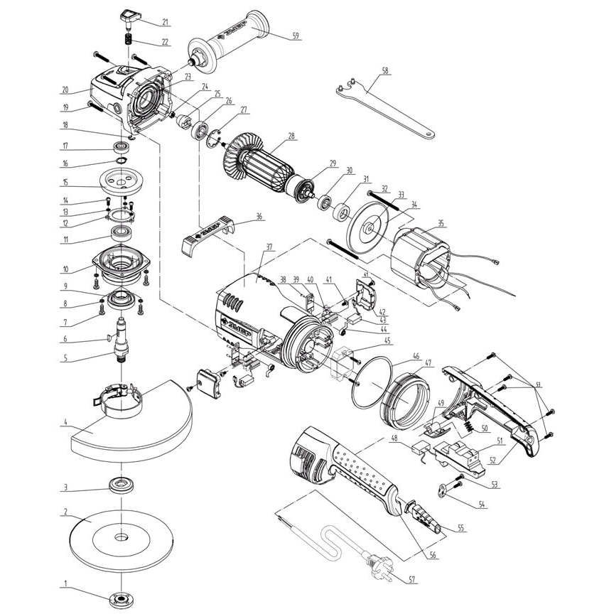 УШМ (Болгарка), 230 мм УШМ-П230-2600 ПВСТ