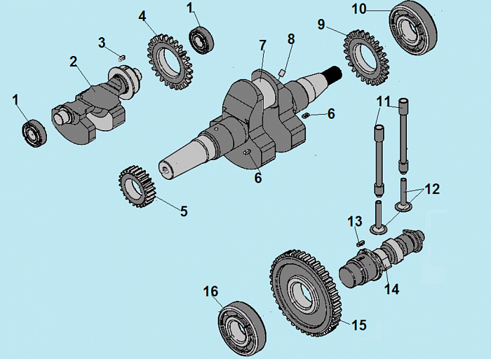 8 ДЕТАЛИ ДИГАТЕЛЯ - БЛОК - СВЕЧА - ГЛОВКА - КЛАПАНА - ПРОКЛАДКИ ГЕНЕРАТОР CHAMPION DG3601E