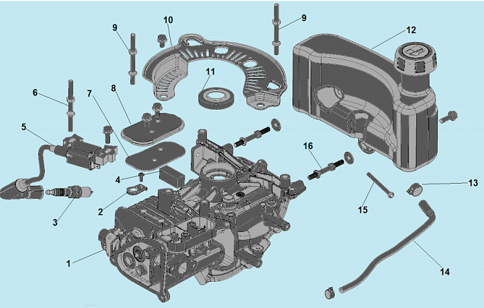 7 ЦИЛИНДР - МАГНЕТО КУЛЬТИВАТОР CHAMPION ВC5602 после 2018 ГОДА