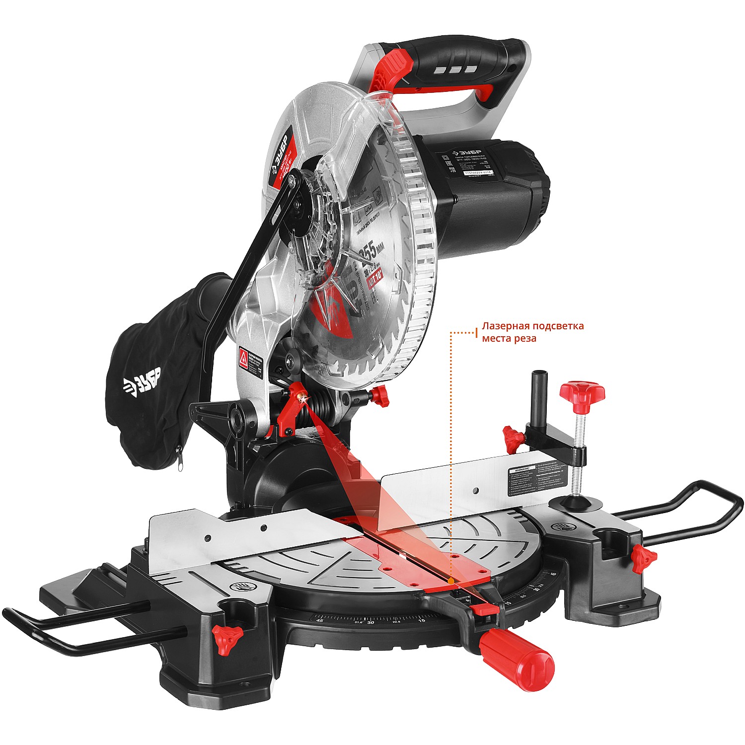 Пила торцовочная ЗПТ-255-1800 ЛМ2