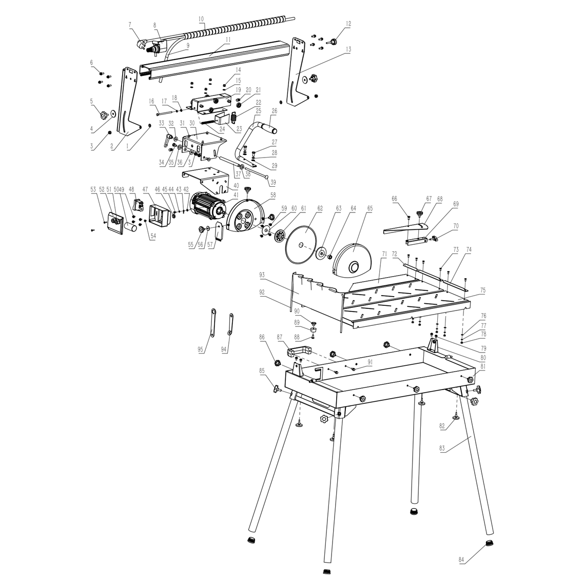Плиткорез электрический, с водяным охлаждением ПСП-660
