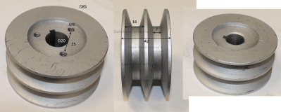 Шкив двигателя. 809168. КБ 470