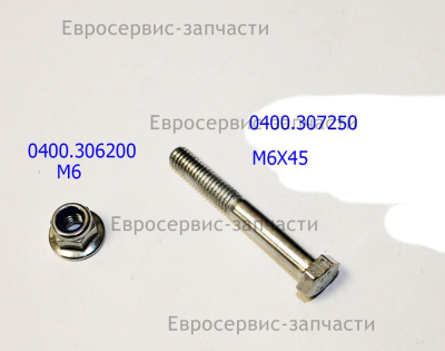 Гайка стопорная фланцевая M6