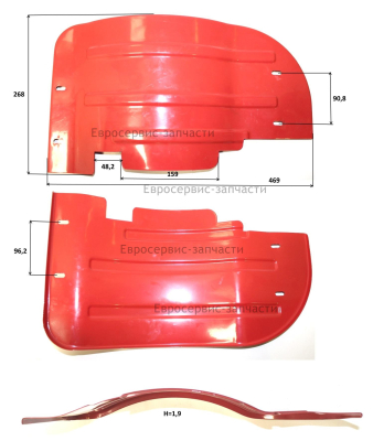 Кожух шнека защитный (правый)