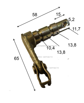 Вал вилки заднего хода