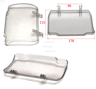 Крышка прозрачная. MIG-180/200DP-019. ИС 220.250ПН