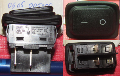 Выключатель 16А, 250В, 4 конт, пылезащита. АИС 40КВ