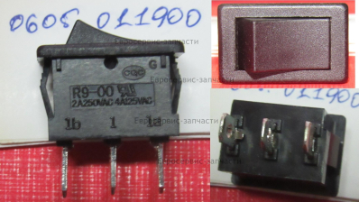 Выключатель 2А, 250В, 3 конт, мини. АИС 60К