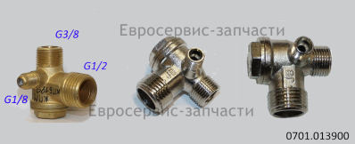 Клапан обратный G1/8MхG3/8MхG1/2M (под втулку)