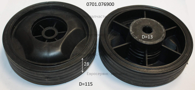 Колесо D.115x13 мм