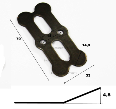 Ограничитель пластины клапанной выпускной