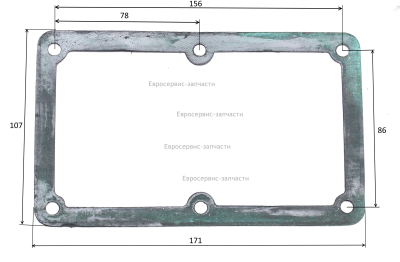 Прокладка цилиндра. GPV-2070C-026. КПР 100-200/550/3.0