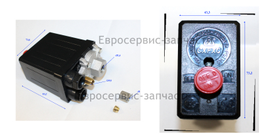 Прессостат,250В,20А,10Bar. D1/8”,d1/4”.КПР 400.450.550.СМ.0702.125250.121750