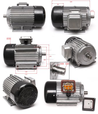 Электродвигатель в сборе. GPV-2070C-059. КПР 100-200/550/3.0