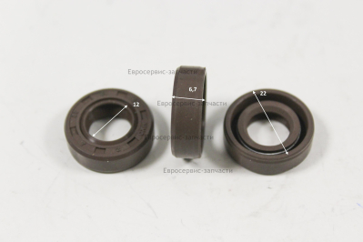 Сальник 12х22х7. Коричн. 8200-989101-0000120 9200-904301. Т25.Т30.Т20.Т1250