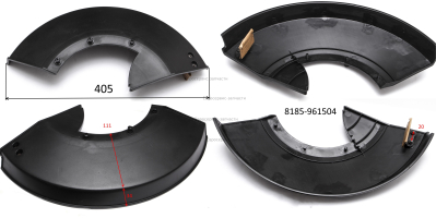 Кожух защитный лески в сборе с ножом и крепежом пластиковый 8440-690505: ЕТ1000Н