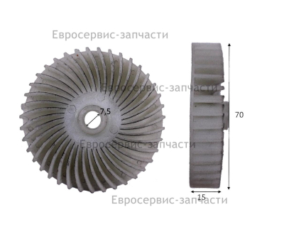 Крыльчатка охлаждения электродвигателя ЭТ 800