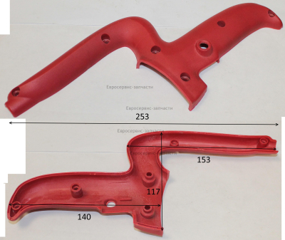 Рукоятка, левая половина. BH-8180-03. ПМ 1218