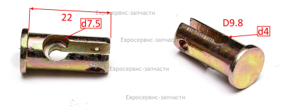 Втулка троса, L22, D10. КБ 700