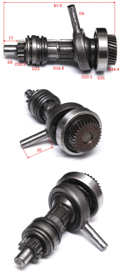 Вал зубчатый в сборе ZJ-2008-05 ERH 0724 HRE, П 0724 РЭМ Промо