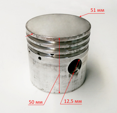Поршень D=51мм для КМП-400/100Р(25) LSD, JST
