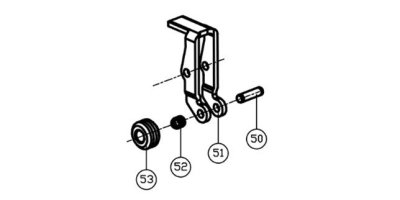 Ролик упорный в сборе (50-53)